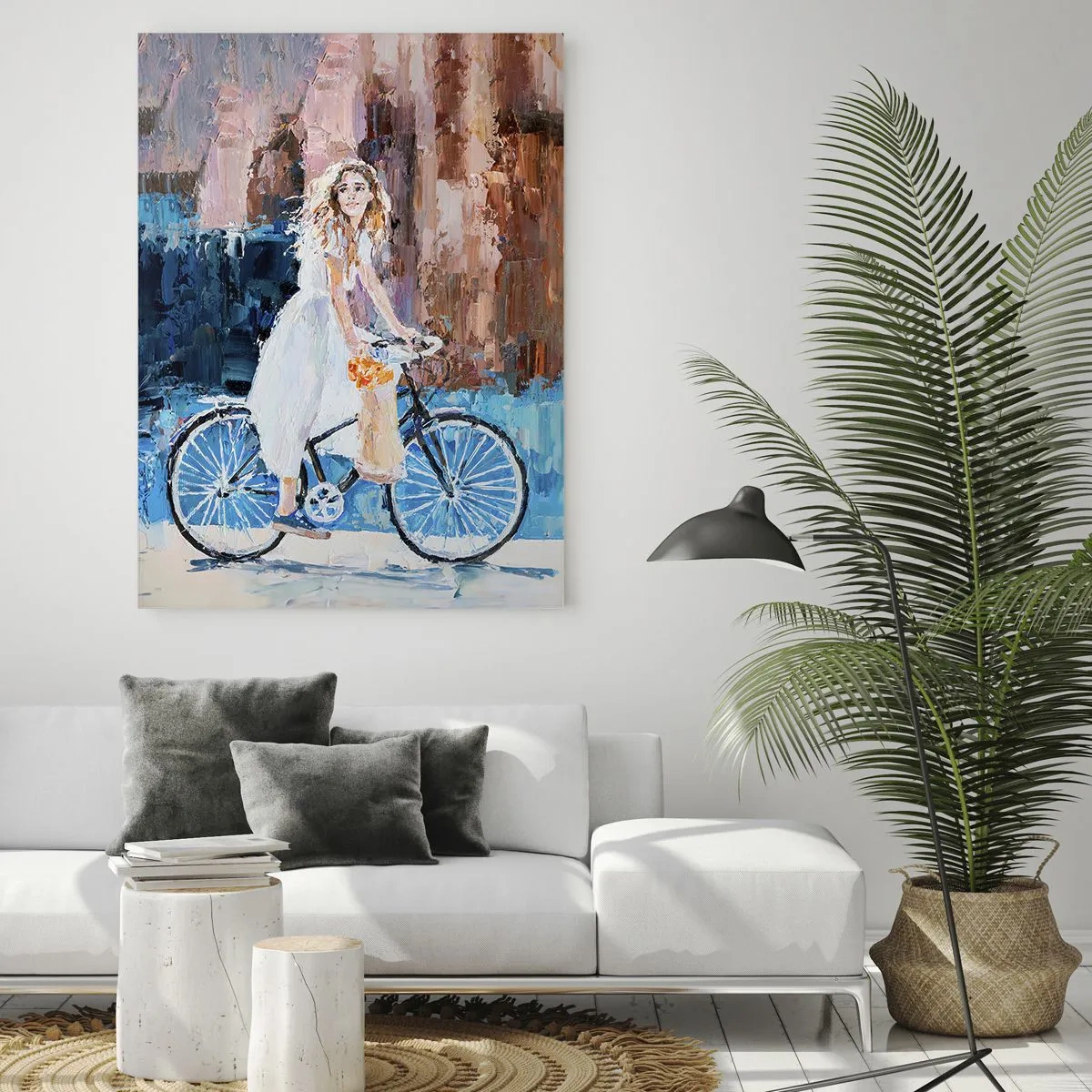 Glastavla - Bild på glas - Glädje på morgonen - 70x100 cm