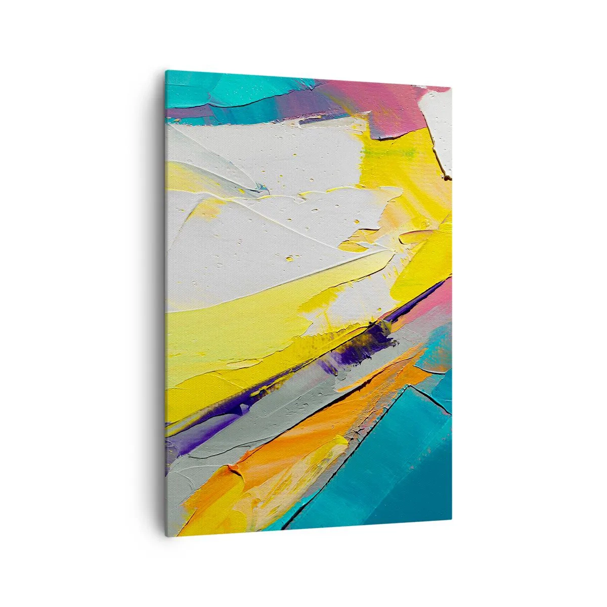 Canvastavla - Bild på duk - Världens anatomi - 70x100 cm