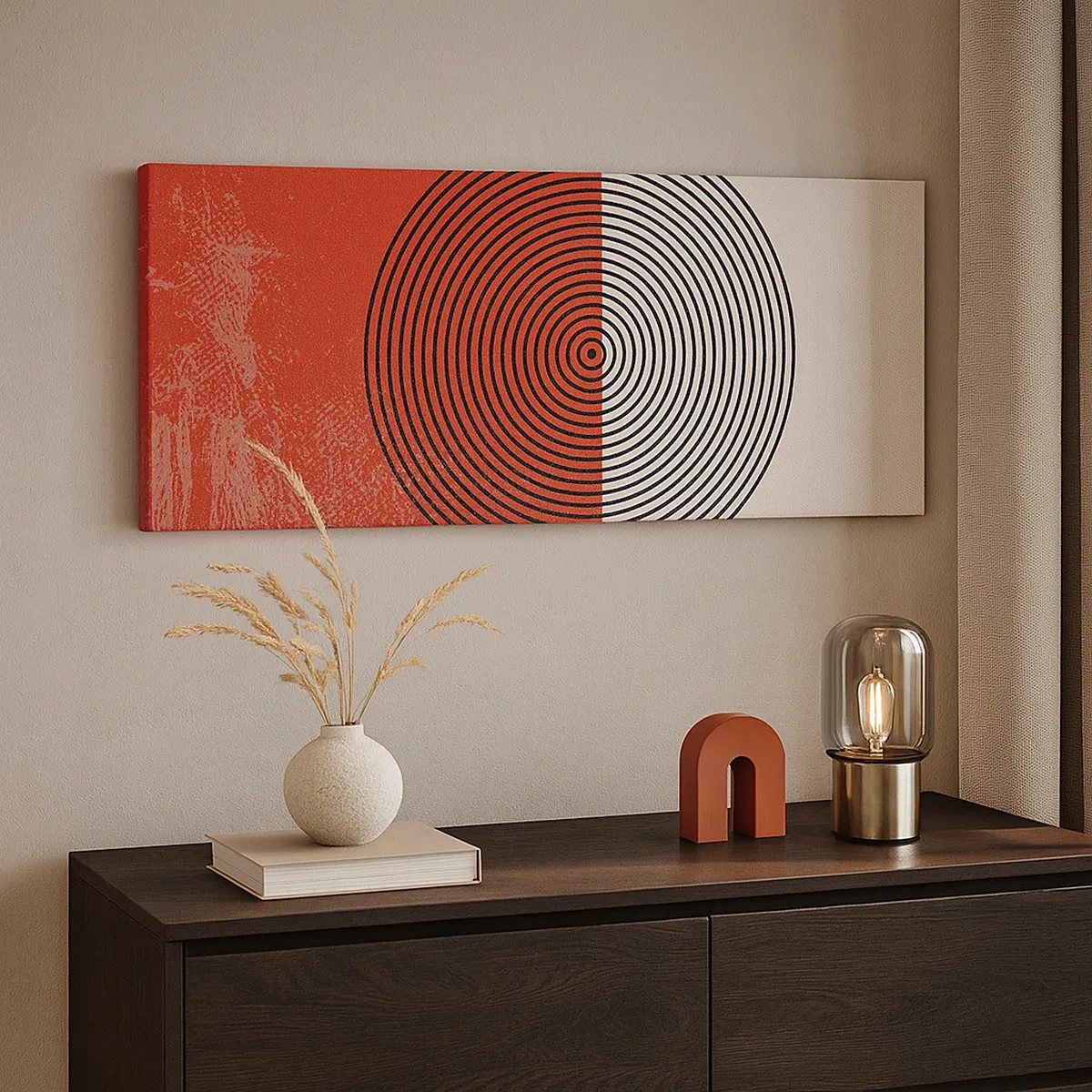 Canvastavla - Bild på duk - Mitt i prick - 30x30 cm