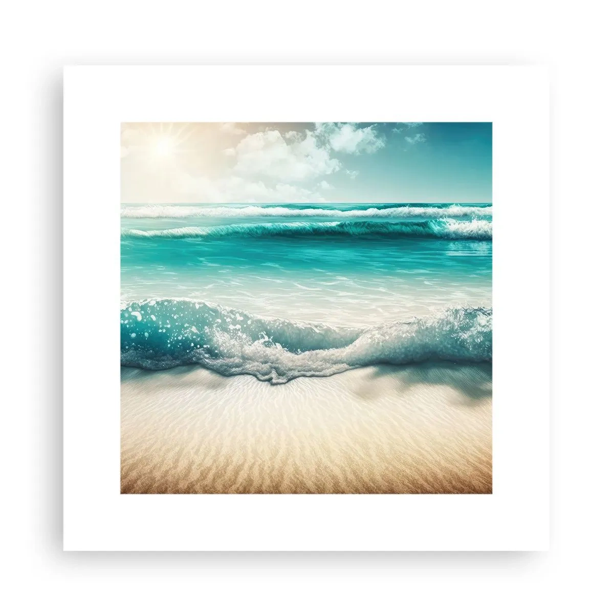 Affisch - Lugnet i havet - 30x30 cm