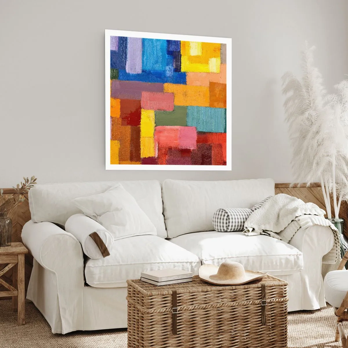 Affisch - Alla olika, alla färgglada - 60x60 cm