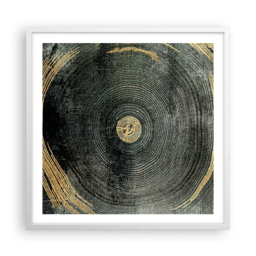 Affisch i vit ram - Förändring och varaktighet - 60x60 cm