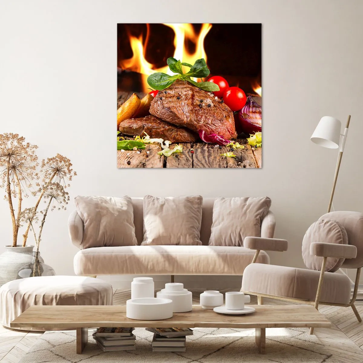 Canvastavla - Bild på duk - Framtrollad med glöd - 30x30 cm