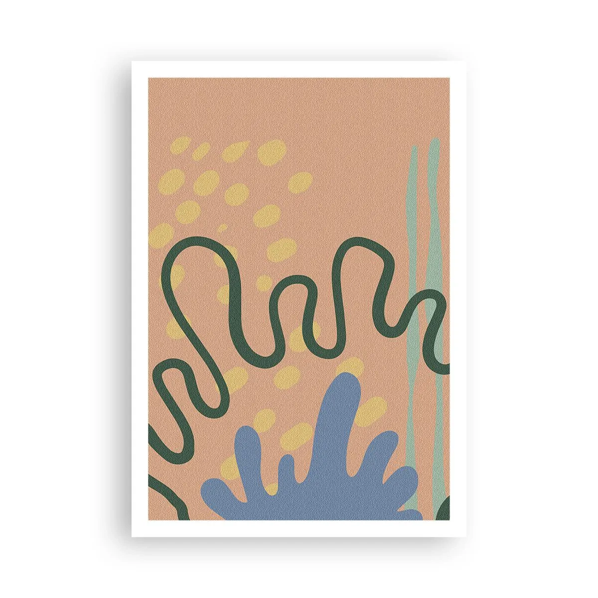 Affisch - Abstraktion: naturens mångfald - 70x100 cm