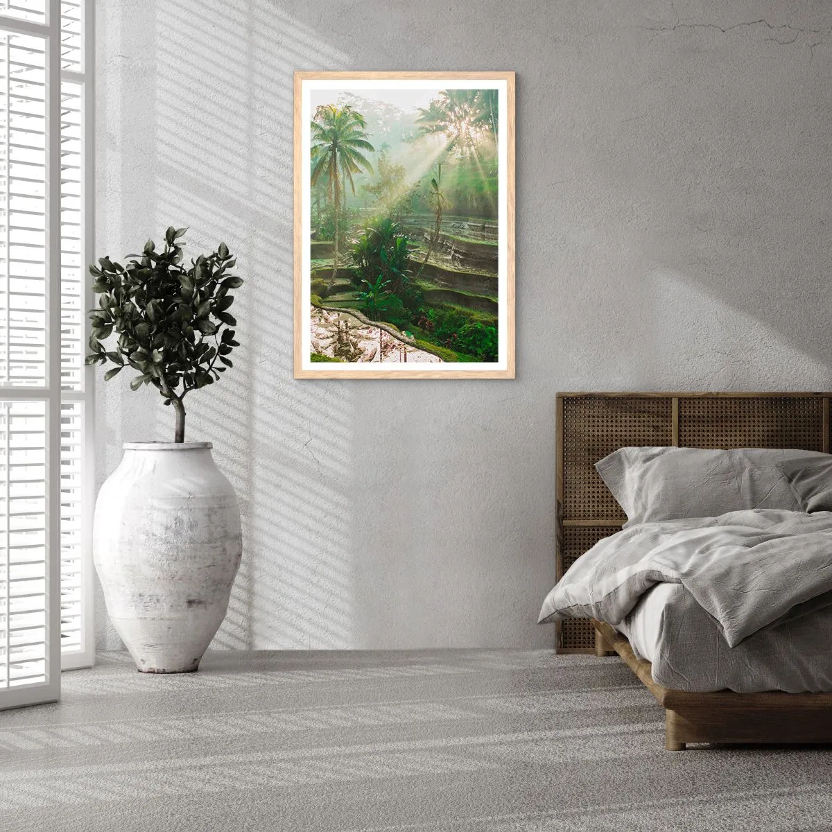 Affisch i ram av ljusek - Växa upp i solsken - 61x91 cm