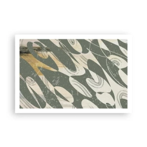 Affisch - Rytmisk abstraktion - 91x61 cm