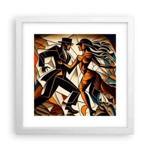Affisch i vit ram - Passionsdans - 30x30 cm