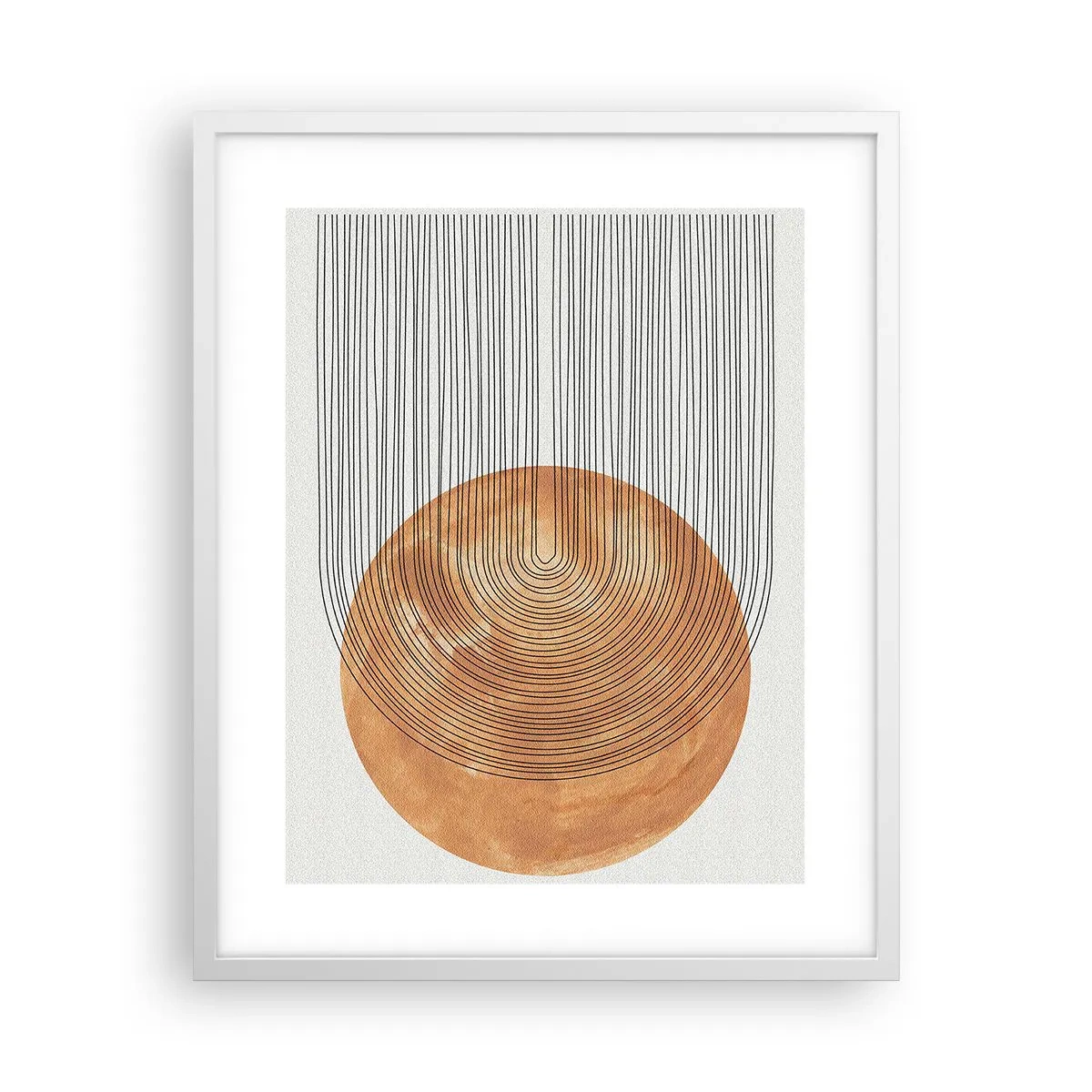 Affisch i vit ram - En solig komposition - 40x50 cm