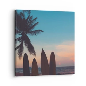 Canvastavla - Bild på duk - Imorgon blir det också kul - 40x40 cm