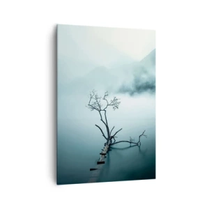 Canvastavla - Bild på duk - Ut ur vatten och dimma - 70x100 cm