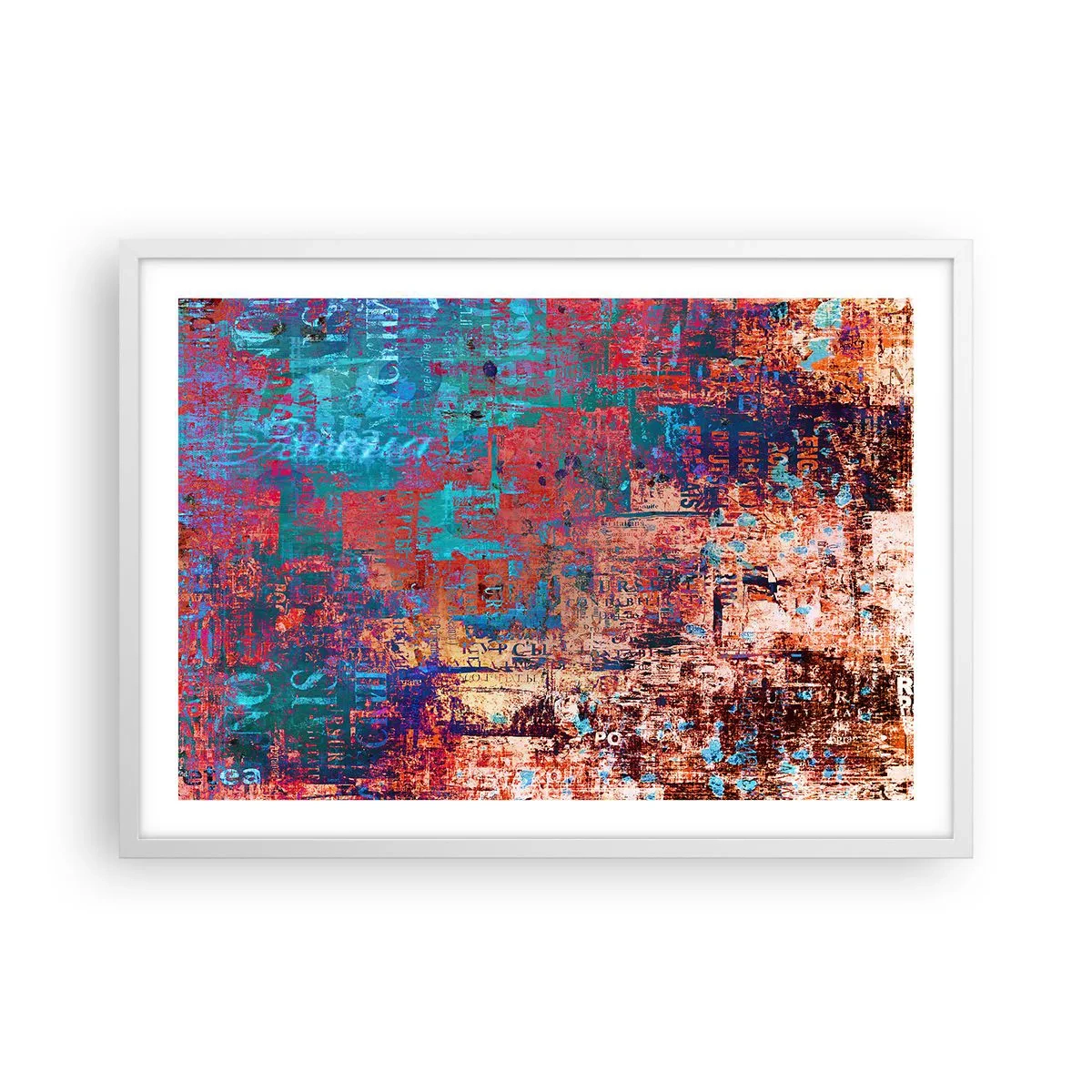 Affisch i vit ram - Minne och icke-minne - 70x50 cm