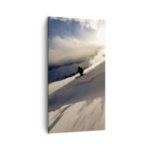 Canvastavla - Bild på duk - Fjällutmaningen accepterad - 55x100 cm