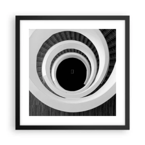 Affisch i svart ram - Till sakens kärna - 40x40 cm