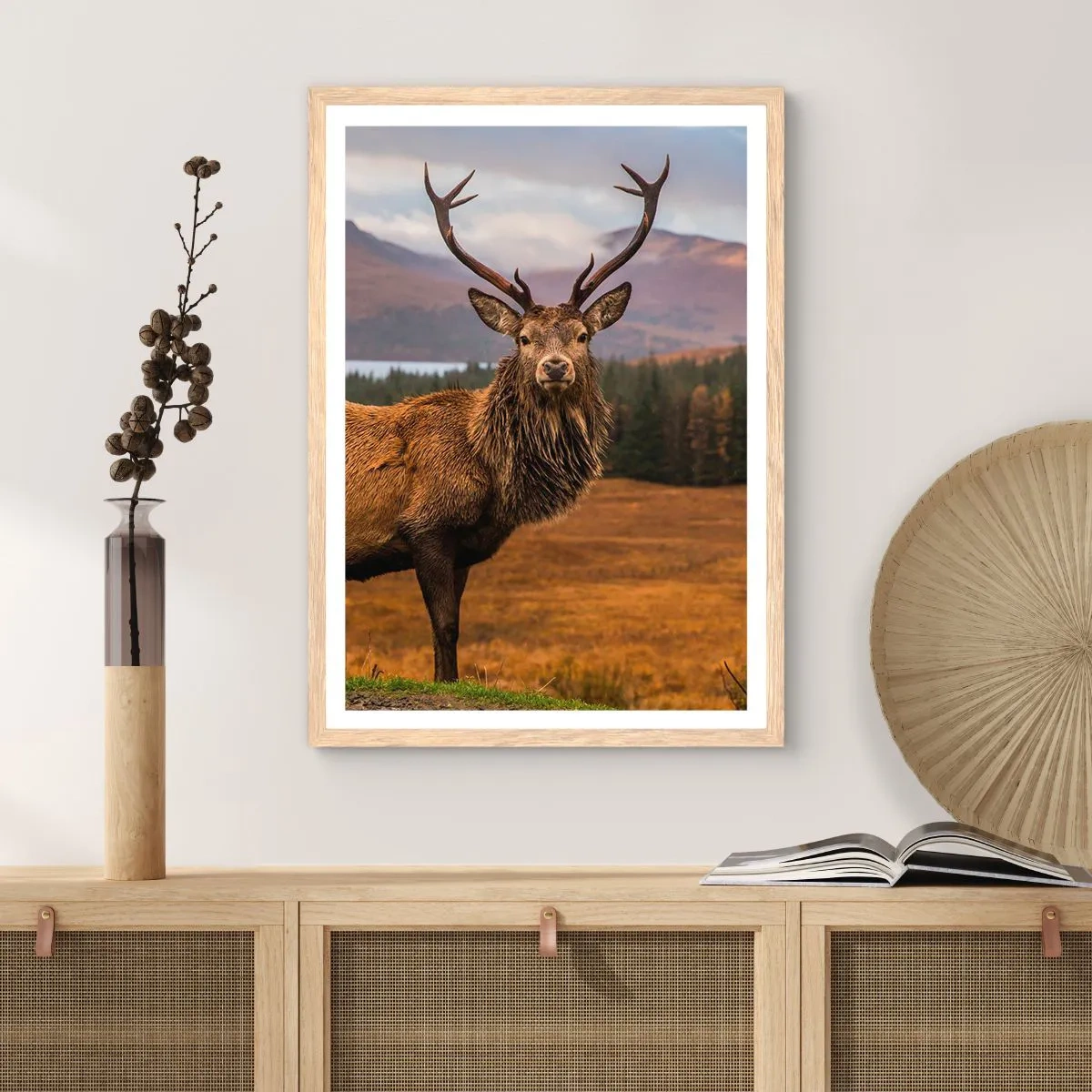 Affisch i ram av ljusek - Naturens majestät - 70x100 cm