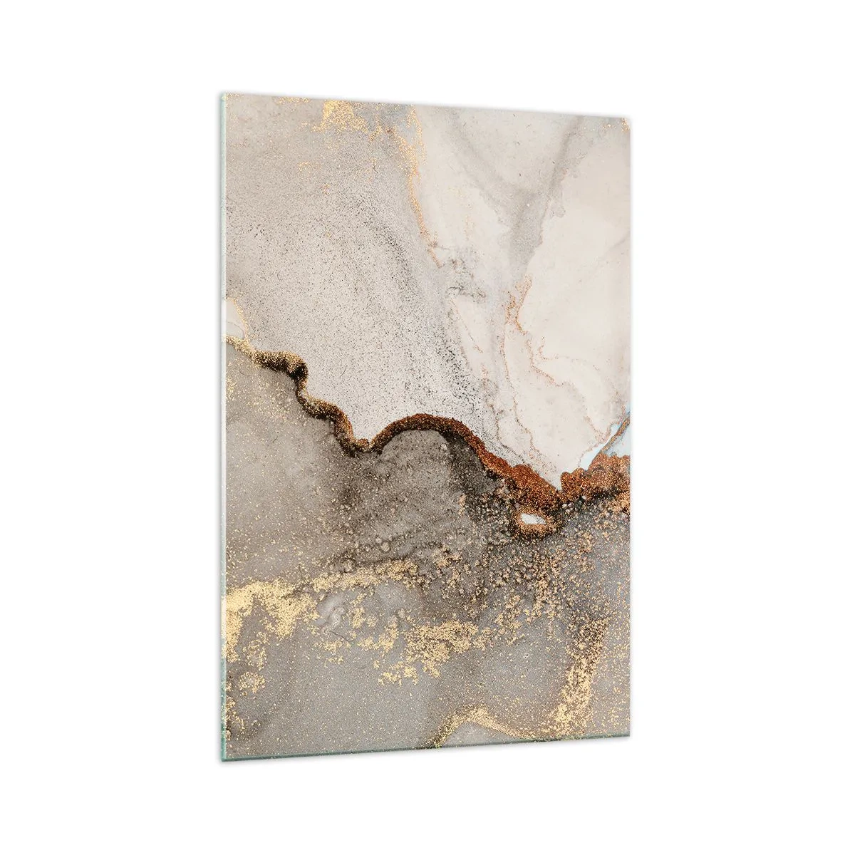 Glastavla - Bild på glas - På färgernas gräns - 70x100 cm