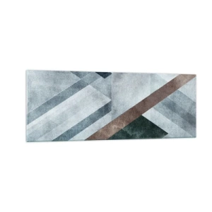 Glastavla - Bild på glas - Sofistikerad elegans i geometri - 140x50 cm