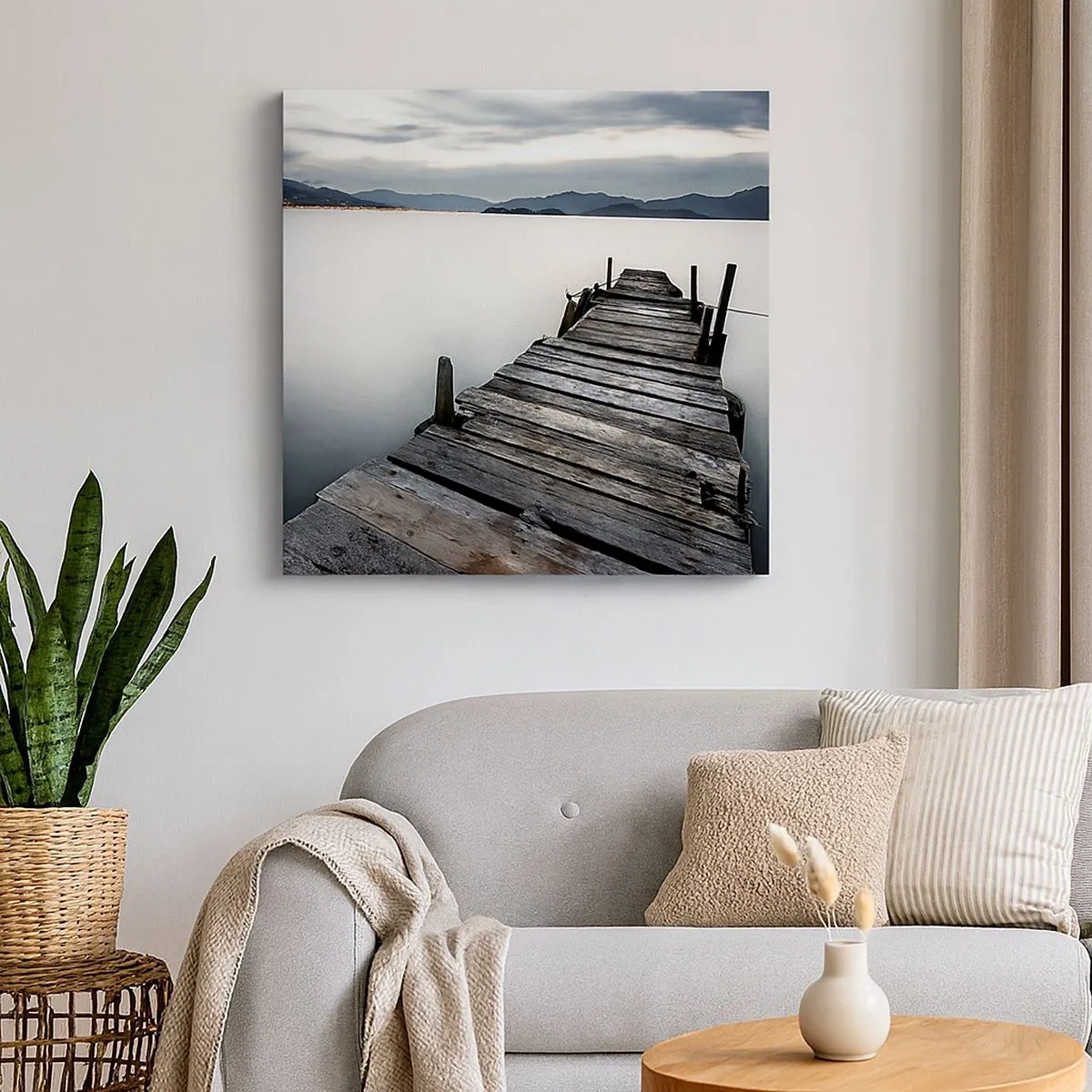 Canvastavla - Bild på duk - Doppa sig i lugnet - 30x30 cm