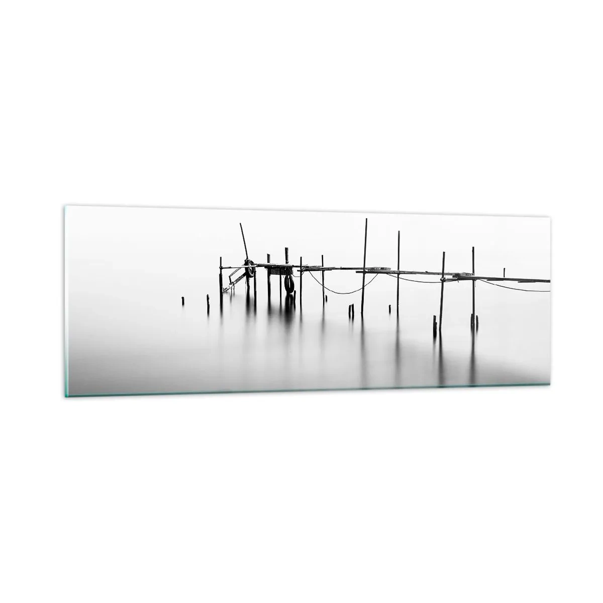 Glastavla - Bild på glas - Och om världen inte finns? - 90x30 cm