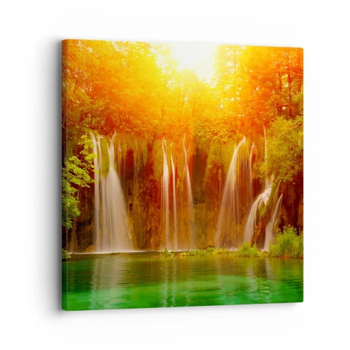 Canvastavla - Bild på duk - I solen och skuggan - 30x30 cm