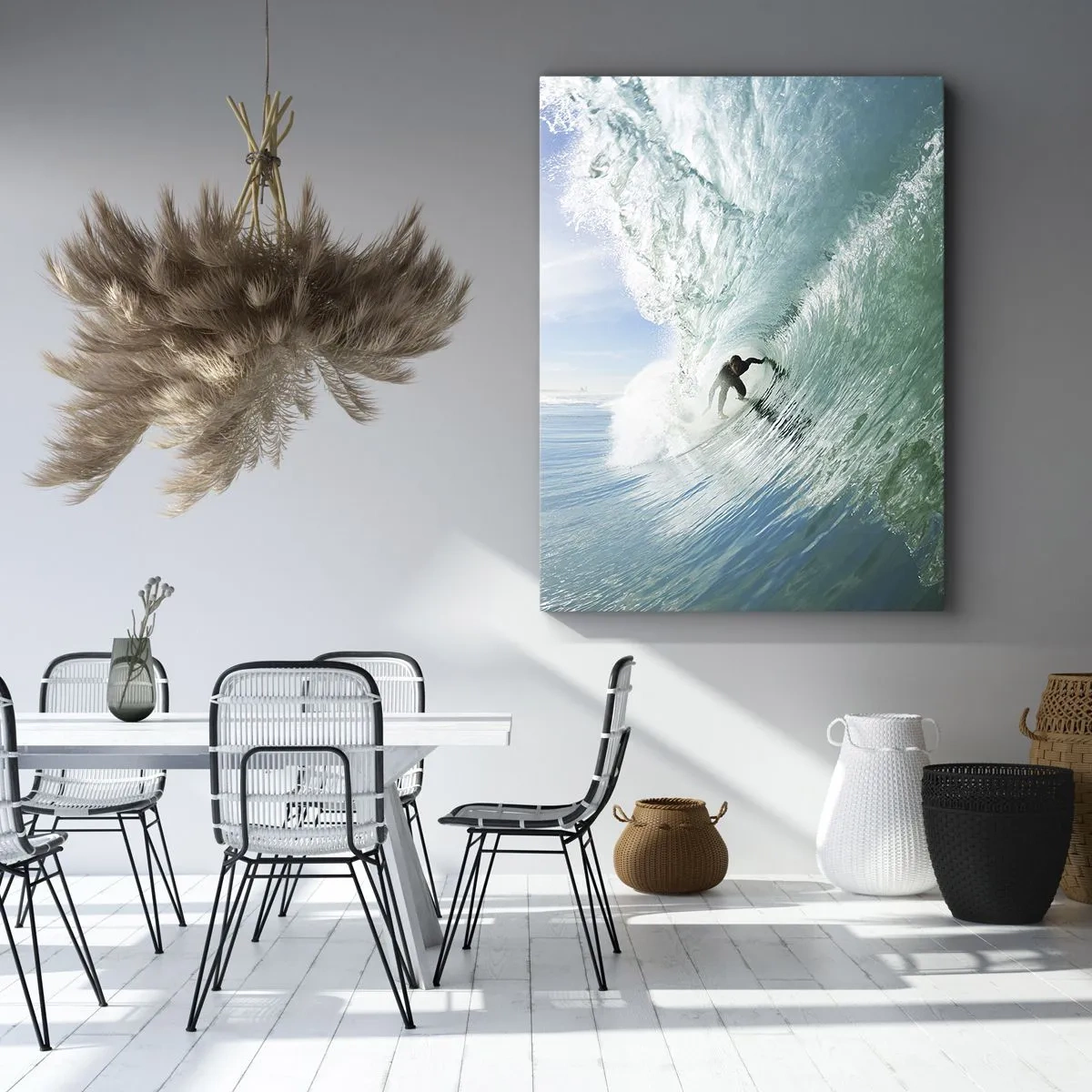 Canvastavla - Bild på duk - Alltid på vågen - 50x70 cm