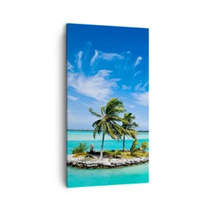 Canvastavla - Bild på duk - Paradis på jorden - 45x80 cm