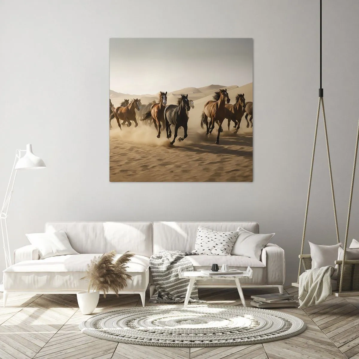 Canvastavla - Bild på duk - Fri som vinden - 70x70 cm