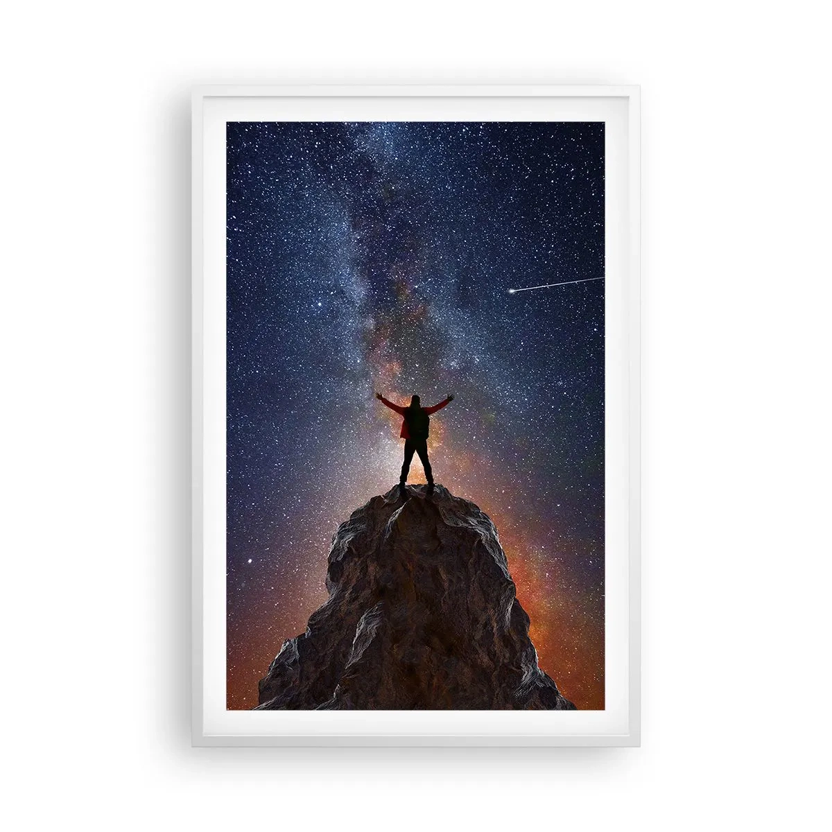 Affisch i vit ram - Kraften är med mig! - 61x91 cm