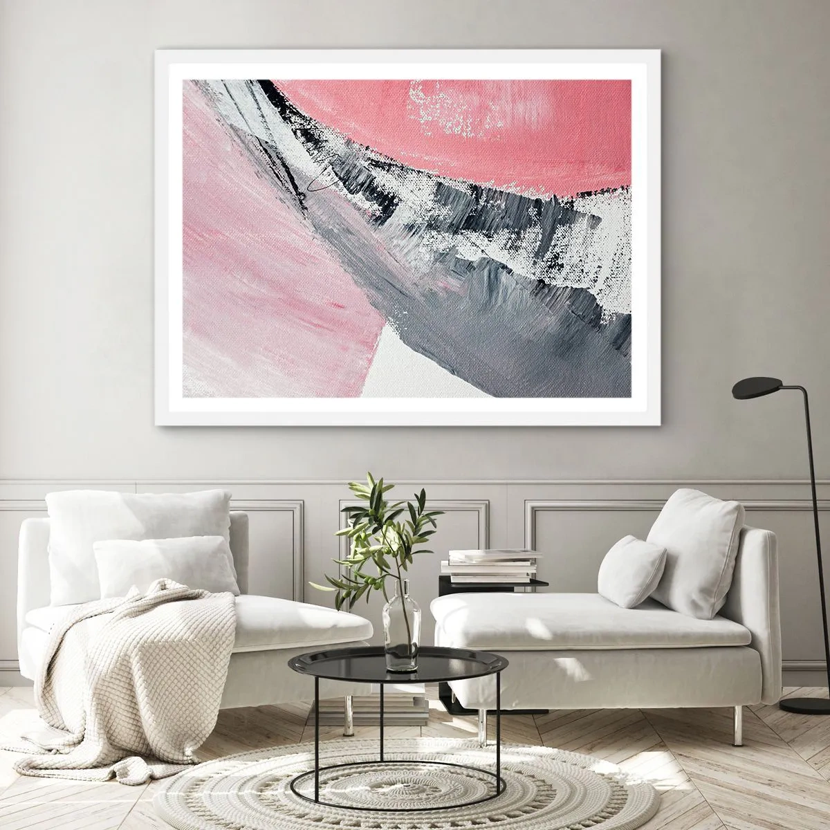 Affisch i vit ram - Anpassad komposition - 70x50 cm