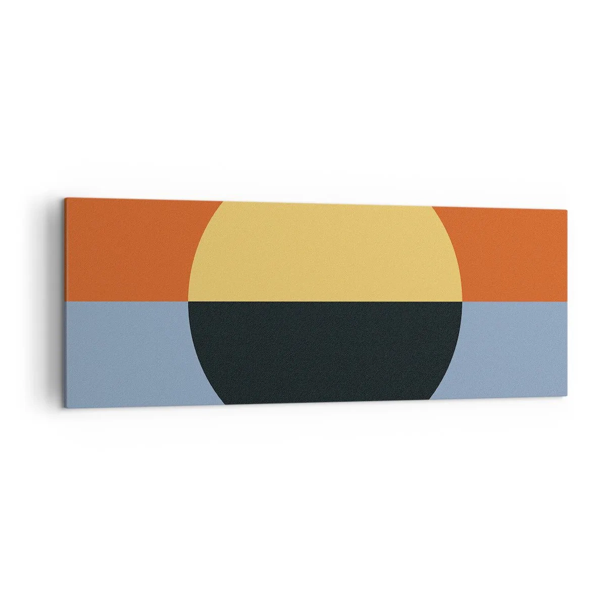 Canvastavla - Bild på duk - Komposition av värme och kyla - 140x50 cm