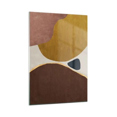 Glastavla - Bild på glas - Abstraktion - en plats i rymden - 50x70 cm