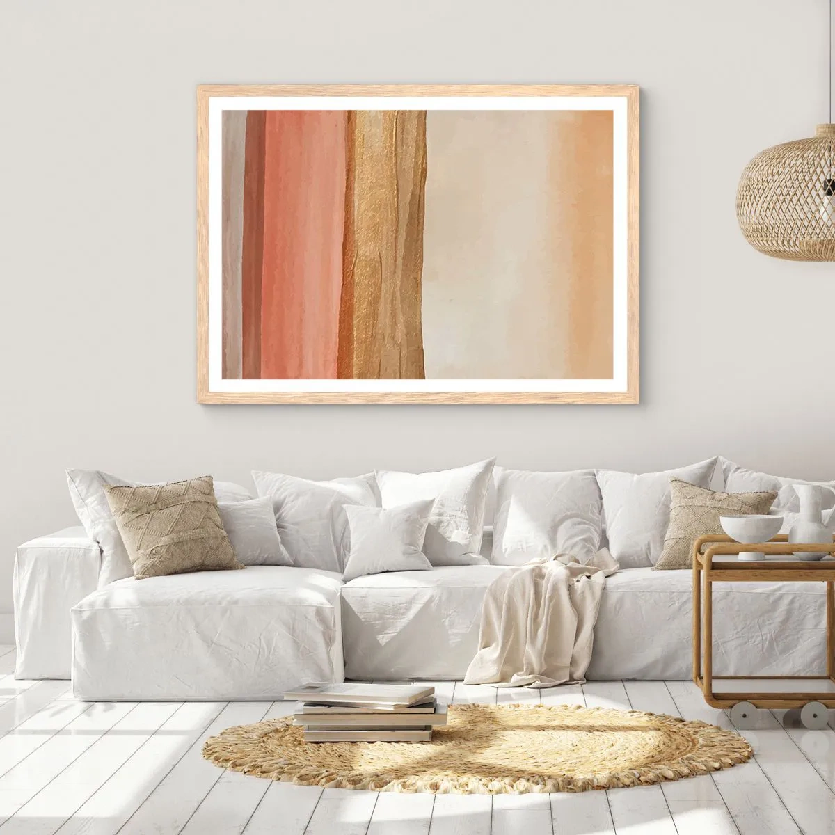 Affisch i ram av ljusek - Vertikal komposition - 100x70 cm