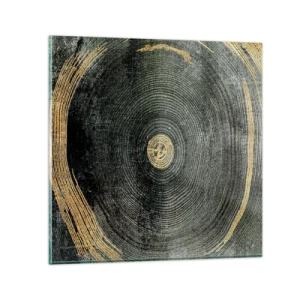 Glastavla - Bild på glas - Förändring och varaktighet - 40x40 cm