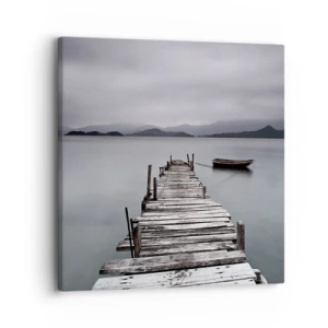 Canvastavla - Bild på duk - Imorgon kan du ge dig iväg - 30x30 cm