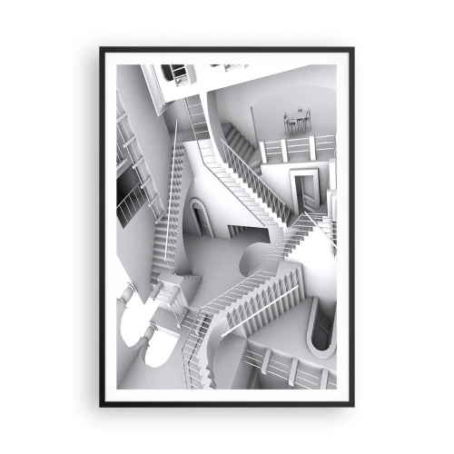 Affisch i svart ram - Rummets paradoxer - 70x100 cm