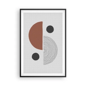 Affisch i svart ram - Hjulets perfektion - 61x91 cm
