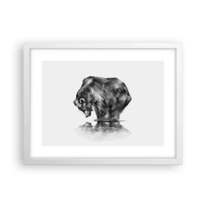 Affisch i vit ram - Roligt att se någon närstående - 40x30 cm