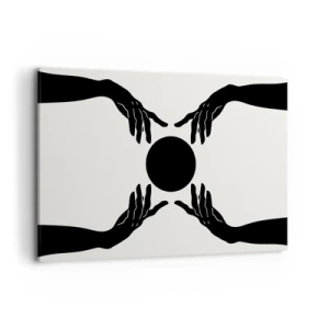 Canvastavla - Bild på duk - Ett hemligt tecken - 120x80 cm