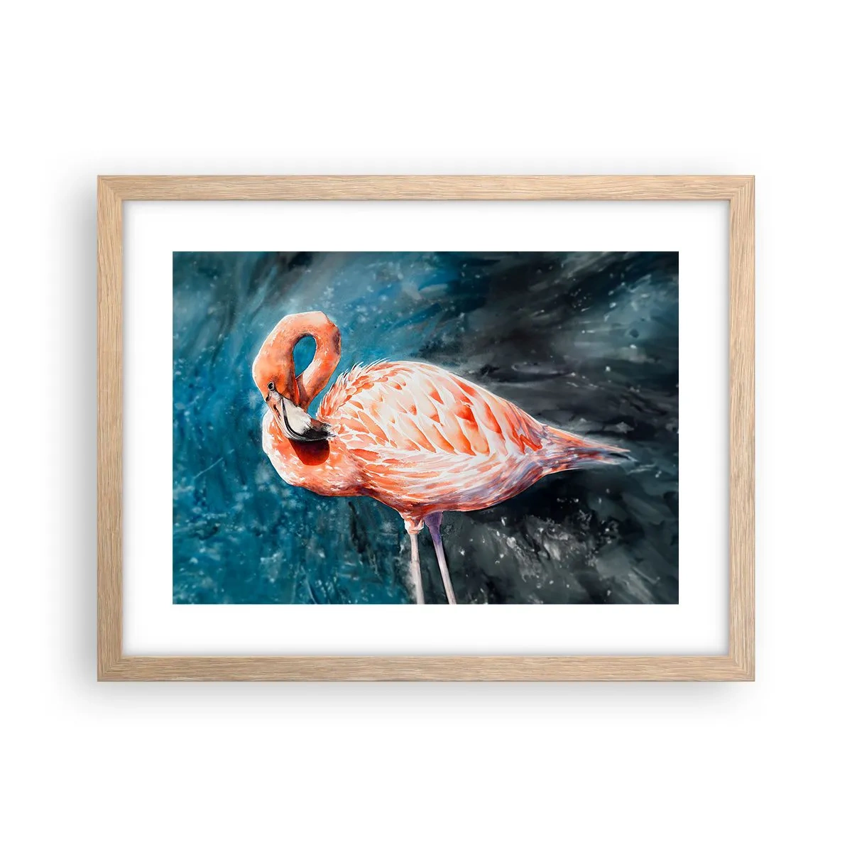 Affisch i ram av ljusek - Dekorativt till sin natur - 40x30 cm