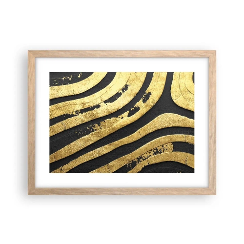 Affisch i ram av ljusek - Allt flyter - 40x30 cm