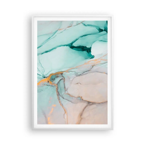 Affisch i vit ram - Formernas och färgernas dans - 70x100 cm