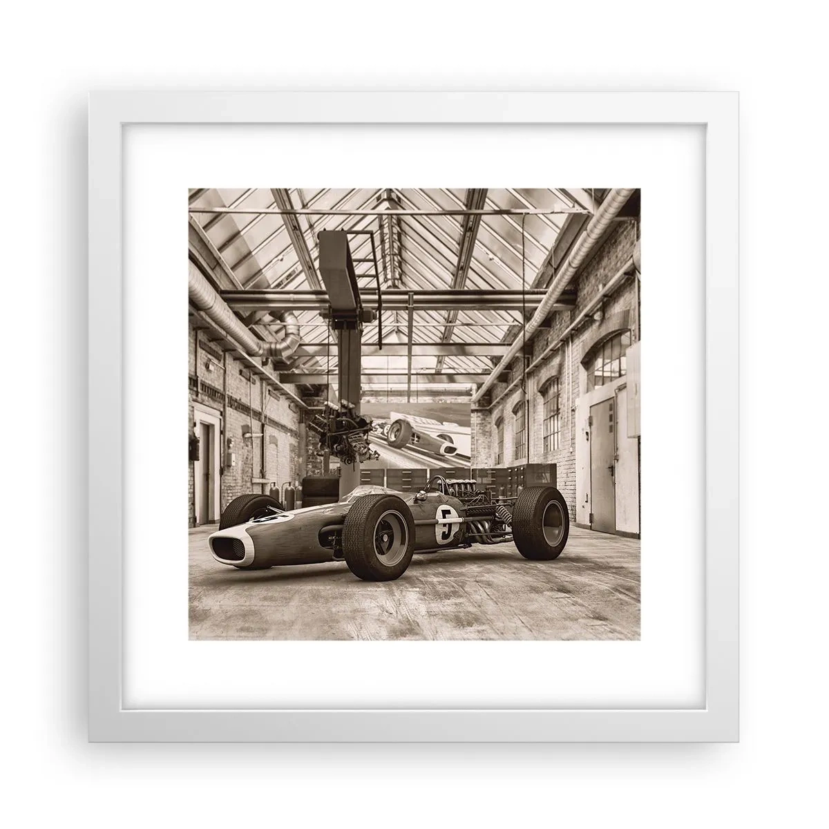 Affisch i vit ram - Segrarens vila - 30x30 cm