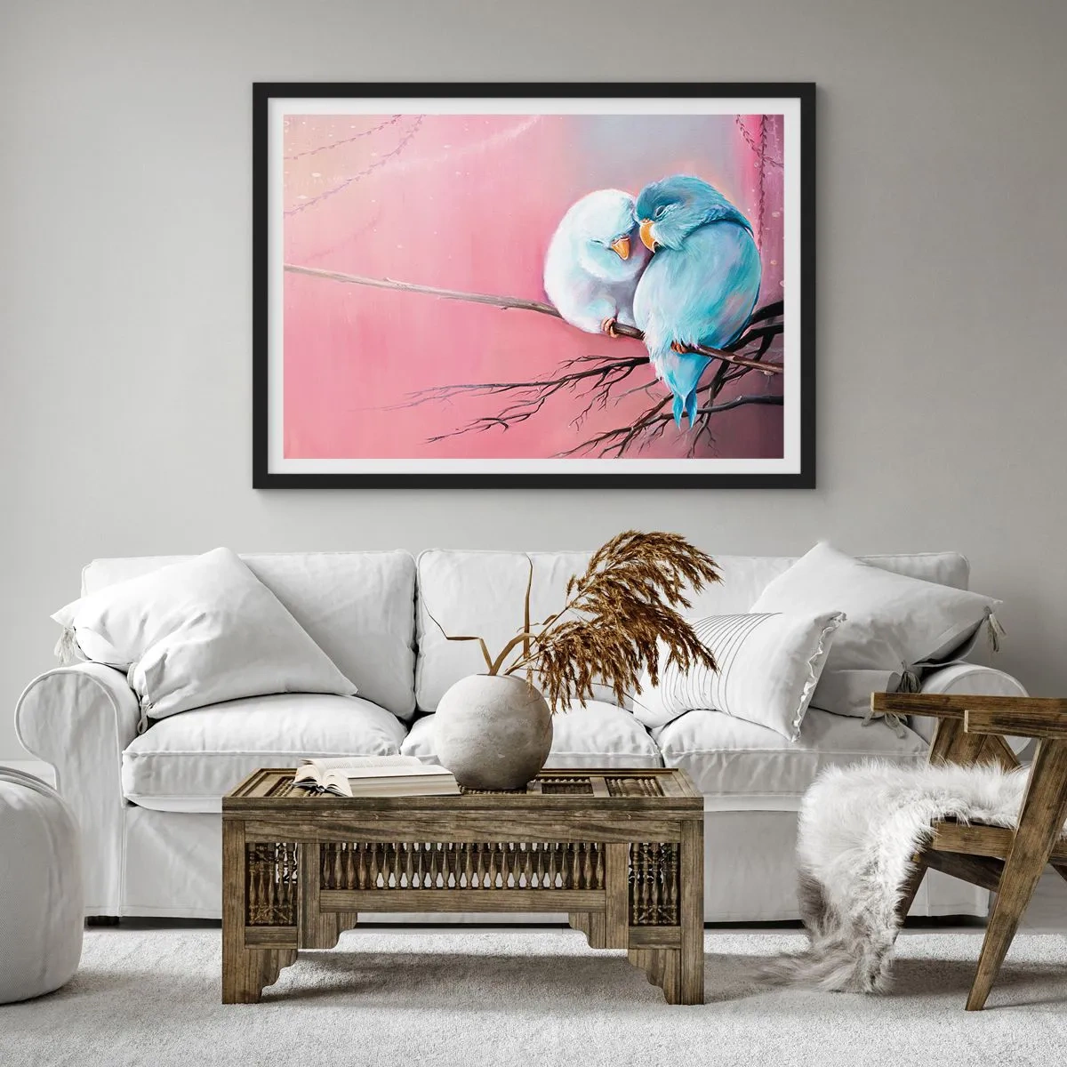 Affisch i svart ram - Lägga till något?… - 40x30 cm