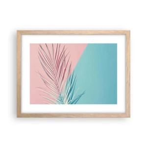 Affisch i ram av ljusek - Tropisk impression - 40x30 cm