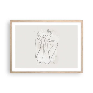 Affisch i ram av ljusek - Drömstund - 70x50 cm