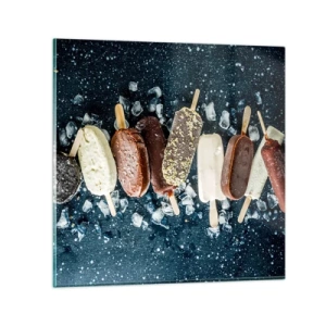 Glastavla - Bild på glas - Smak av varm sommar - 40x40 cm