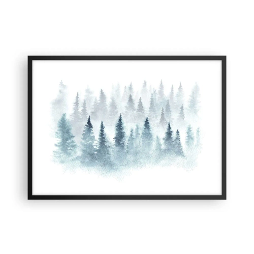 Affisch i svart ram - Insvepta i dimma - 70x50 cm
