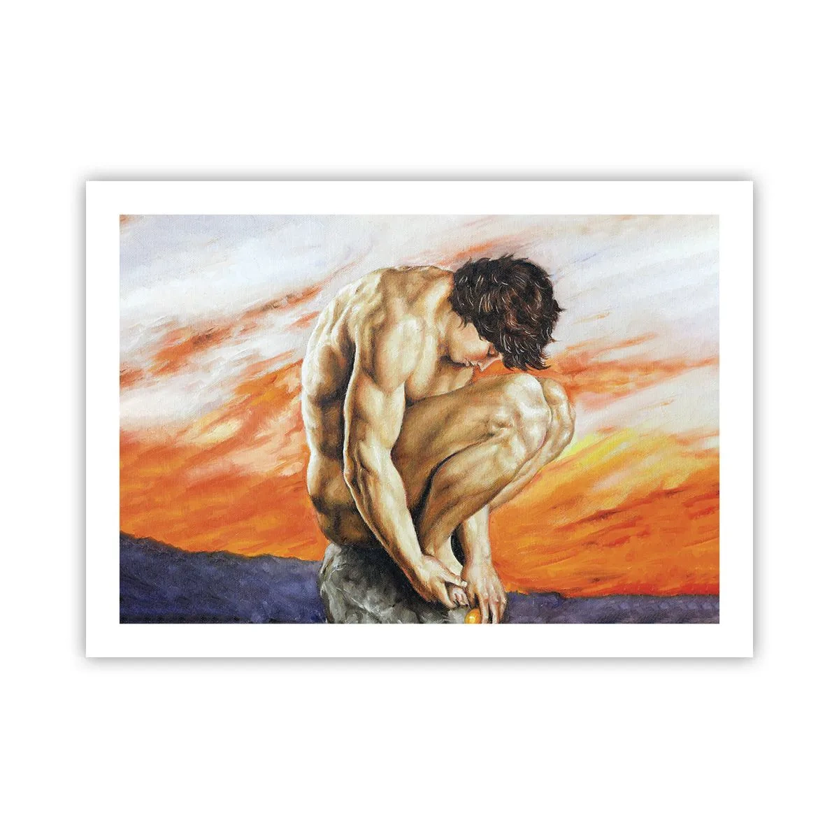 Affisch - Försänkt i sig själv - 70x50 cm