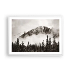 Affisch i vit ram - Granithärskare - 70x50 cm