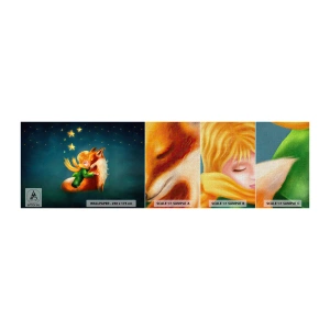 Provbit av fototapet Premium Canvas - Lilla prinsen - För barn, Räv, Pojke - 100x30 cm