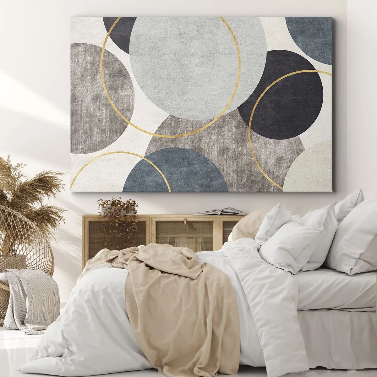 Canvastavla - Bild på duk - Cirkel efter cirkel - 120x80 cm